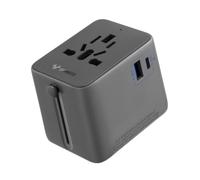 GONEO Adaptateur Prise Universelle avec USB-C(PD 20W) & USB-A, Adaptateur Voyage France Anglaise USA Japon Canada Irlande Chinoise, avec Protection Contre Les Surcharges Automatique et Blindage EMI