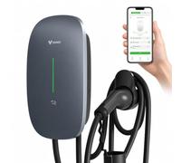 GONEO Borne de Recharge Véhicules Électrique 7kW avec APP, 7M Câble Type 2 (32A, 230V,) RFID, IK10, IP65, EV Wallbox 7kW avec RCD Type A 30mA AC + 6mA DC, pour BEV/PHEV