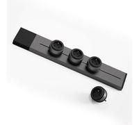 GONEO Multiprise Murale Cuisine, Prise Electrique Murale, Rail Prise Electrique Cuisine Salon îlot Central Bureau, Rail de 500 mm avec 4 Adaptateurs Amovibles au Standard Français, 7360 W Max, 32 A