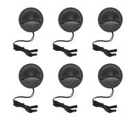 Gonetre 6 PCS LABRES DE PERDE Basse Tension IP67 IP67 étape étape étanche à LED Blanche Chaude pour la Clôture DE Jardin 12 à 36V ABS Premium ABS ALLIAGE ALLIAGE 18 Perles 2,5 W