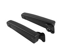 Gonetre Accoudoir de Siège de Voiture Réglable Résistant aux Chocs Résistant à l'usure Support D'accoudoir Universel pour Voitures Camions Camping-Cars Noir PU éponge ABS Métal 2 P