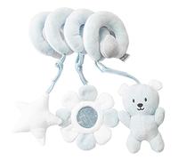 Gonetre Activité pour Bébés Toy en Peluche Couleurs Vives Mignons Jouets Animaux Stimuler le Développement Visuel Favorise la Perception des Couleurs Mobilité de sensibilité au pour la (bleu)