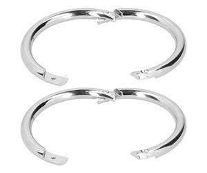 Gonetre Anneau de Nez de Bétail en Acier au Carbone, Paquet de 2 Outils | Lisse sans Bavures, Conception à Ouverture Facile de 8,5 X 8,5 Cm, Idéale pour la Manipulation des Injections Vétérinaires