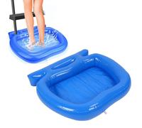 Gonetre Bassin de Bain à Pied de Piscine Gonflable Grande capacité Anti-Glissement Inférieur Portable Foot Washing Back for Pool Entry Home Utilisation du Matériau PVC