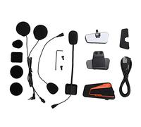 Gonetre Bluetooth pour Casque de Moto avec Talkie-walkie Full Duplex pour 4