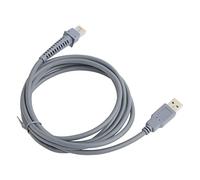 Gonetre Câble de Scanner de Codes-Barres, Cordon USB de 2 Mètres avec Matériau PVC pour Symbole LS2208 2208AP LS4278