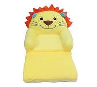 Gonetre Canapé-lit pliable pour enfants en peluche douce et mignonne avec accoudoirs pour bébé fille 2 couches (2 niveaux)