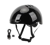 Gonetre Casque de Vélo 1080P 30fps Casque de Caméra de Vélo Smart Bluetooth Casque de Ski avec Haut-Parleur intégré Microphone Avant Arrière LED Lumières pour Hommes Femmes Adultes,