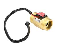 Gonetre Commutateur de Débitmètre à Effet Hall YF-B10, Compteur de Compteur de de Capteur de Débit D'eau G1in DC24V 2-50L/MIN pour Chauffe-eau, Distributeur Automatique