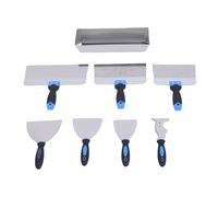 Gonetre Coupe-cloison sèche en acier inoxydable durable avec poignée ergonomique pour mastic avec extrémité en marteau pour outils de travail mural, ouvriers de construction