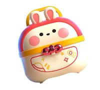 Gonetre Ensemble de Jouets de Docteur pour Enfants, Ensemble de Jeu (Rouge) | Plastique , Design Space Bunny, Comprend un Stéthoscope et une Seringue, un étui de Transport pour le voyage.