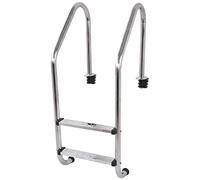 Gonetre Escalator Antidérapant d'acier Inoxydable de L'échelle 2 de Piscine | Support de Pont en Acier Inoxydable 304, 50,8x23,2 Pouces, pour Piscines Creusées et Hors Sol jusqu'à 3,9 Pieds de Profondeur