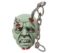 Gonetre Halloween Suspendu la Tête Effrayante des Détails Réalisants Sanglants Décorations en Plastique pour Le Jeu de Fête Jardin hanté 60 Cm