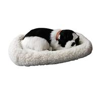 Gonetre Jouet de Chat de Sommeil Réaliste Poupée Animale en Peluche en Peluche avec Simulation Respirante Softly Life Live Likey Companion for Kids Home Decor Artificial Wool (Border Collie Dog)