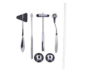 Gonetre Kit de Diagnostic en Acier Inoxydable, Ensemble de Marteaux | Instruments de Percussion Multifonctionnels, Conception Compacte Ergonomique pour L'examen du Système Nerveux, Utilisation
