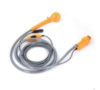 Gonetre Kit de Douche avec Prise de Voiture 36 W, Kit de Douche Portable monté sur Véhicule électrique pour Camping en Plein Air, Lavage de Voiture, Irrigation, Matériau ABS, Longueur de (Orange)