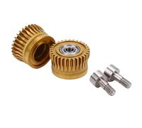 Gonetre Kit D'engrenage D'extrudeuse DLC en Acier trempé, Double Roulement, Kit de Mise à Niveau D'entraînement à Filament pour Imprimante 3D K1 Maximum K1C Ender3 V3 V3 Plus