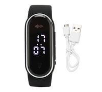 Gonetre Montre Anti-moustiques à Ultrasons, Bracelets électroniques Anti-moustiques, Montre-Bracelet Anti-moustiques à LED, Anti-électricité Statique, Décharge Automatique, Chargeur USB, (Noir)