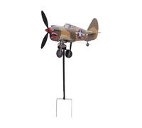 Gonetre Moulin à Vent de Jardin 3D, Conception de Chasseur Résistant aux | Matériau Plastique, Résistant au Soleil et au Vent, Installation Facile pour la Décoration de Cour ou de Pelouse, Rotation