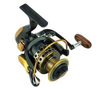 Gonetre Moulinet de p¨ºche Pliable en m¨¦tal avec poign¨¦e ¨¤ Bascule pour Roues et Accessoires de p¨ºche (S)
