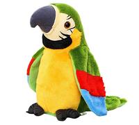 Gonetre Parler électrique en Peluche Jouet Interactif Répète Ce Que Vous Dites Secoue Les Ailes du Corps Fun for Enfants Enfants Baby Family Family Matière en Peluche 12x11x22cm (b)