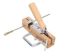 Gonetre Perforateur D'oeillets de Cadre de Ruche, Perceuse à Peigne à 3 | Poignée Ergonomique en Bois et en Acier Inoxydable, Perforation Rapide pour Cadres Apicoles, Taille Dépliée de 13 Pouces