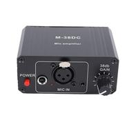 Gonetre Préampli Micro avec Gain Réglable de 38 DB, Sorties XLR et 3,5 Mm | Circuit équilibré pour Faible Bruit, Alimentation Fantôme 48 V, Boîtier Robuste en Alliage D'aluminium, Compatible avec les