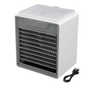 Gonetre Refroidisseur D'air par évaporation, Climatiseur de Marais, Ventilateur de Refroidissement à Brume Portable avec 2 Niveaux de Brume, Humidificateur à 3 Vitesses pour Burea