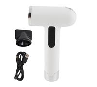 Gonetre seche cheveux sans fil rechargeable en USB, 200W seche cheveux voyage en mini, ionique négatif, 100000 tr/min,silencieux, embout magnétique,pour la maison ou en voyage (Blanc)