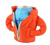 Gonetre Veste Isolée pour Canettes, Refroidisseur en Tissu Thermique à Deux | Double Couche D'isolation, Matériau en Tissu Durable, Peut Contenir des Canettes de Soda et de Bière de 12 Oz, Poignées de
