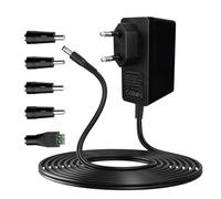 Gonew21 Adaptateur Secteur Alimentation 5V - Adaptateur AC/DC 2M Fil 5 Fiches, 5V 2A 10W Sortie, Entrée AC/DC Adapter 110-240V 50-60HZ, pour Bande LED, Routeurs et Autres(~2A)