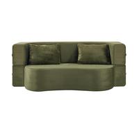 gonew21 Canapé-lit 3 en 1 avec mousse compressée, pliable, 182 cm, sans montage, comme lit d'invité et canapé de salon, peu encombrant, combinable de manière flexible