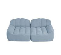 gonew21 Canapé modulaire 2 places Boneless avec coussin d'assise profond, canapé en forme de coquillage, pour salon et appartement, pas de montage nécessaire, canapé cloud compact, avec fonction