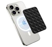 GONEZ Support de téléphone magnétique à ventouse pour coque MagSafe, poignée adhésive en silicone amovible pour iPhone 12/13/14/15/16, selfies et vidéos mains libres pour TikTok et Instagram