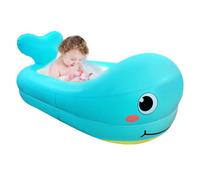 Gonflable Bébé - Piscine Design Petite Baleine 80x50x25cm | Bassin Portable En PVC Respectueux De L'environnement Pour Les De 1 À 3 Ans | Station De Douche De Voyage Pour Tout-petits