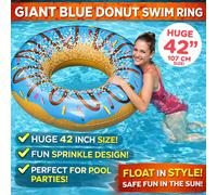 Gonflable Beignet Tube Natation Bague Grand 107cm Jumbo Piscine Flotteur Plage