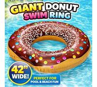 Gonflable Beignet Tube Natation Bague Grand 107cm Jumbo Piscine Flotteur / Plage