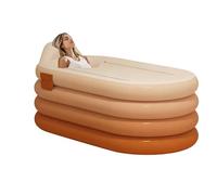gonflable | Coque corporelle avec pompe à pied | Receveur de douche gonflable | Commode d'été amélioré pour appartement, hôtel, spa, détente, loisirs, sportifs, femmes, hommes
