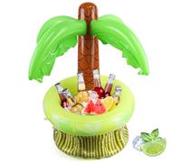 Gonflable Palm Tree Cooler, Palmier Gonflable avec Rafraîchisseur de Boissons, à Remplir de Glace et d'eau, Refroidisseur de Boisson Gonflables, Party Supplies pour Pool Party et Beach Party