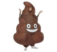 Gonflable Poo Déguisement Adultes Hommes Enterrement Vie Garçon Crotte Emoji