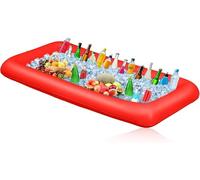 Gonflable Porte-Boissons Bar Flottant, Porte-Boissons gonflables,Bar Flottant Piscine,Piscine Gonflable, pour Les Fêtes de Piscine D'été Floating Bar (Rouge)