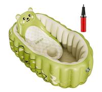 gonflable, pour bébé, au motif de dessin animé, prête à voyager, portable, siège antidérapant, avec pompe, pour salle de bain, maison, vacances, natation, camping, bain