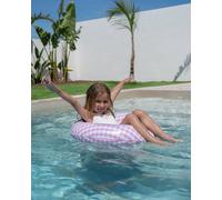 Gonflable Pour Enfants Donut Pvc Double Valve Rose À Carreaux TU