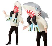 Gonflable Shark & Diver Déguisement Adultes Costume Nouveauté Cerf Nuit Co