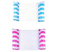 Gonflables pour piscine 2 pièces, hamacs gonflables flottants, lits gonflables, hamacs gonflables pour adultes et enfants, adaptés pour nager à la plage