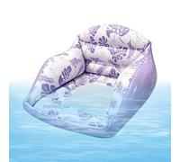 Gonflables pour piscine, chaise flottante, portable, résistante, avec | Flotteurs de piscine pour l'eau, natation, plage, rivière, fêtes, jeux de bronzage, bar, taupe, intérieur et extérieur