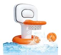 Gonflatable Backboard Ring, Gonflatables Floating Pool Toys, 15,75 pouces Rim with Netting, Floatings Rubberized Sport Goal, Summer Leisure Accessory, Group Supply for Camp Resort Vacation Backyard
