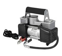 Gonfleur 12V Double Cylindre pour Pneus et Outils Pneumatiques Noir