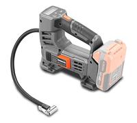 Gonfleur à batterie FUXTEC 20V - FX-E1CI20 - Livré Sans Batterie Ni Chargeur - 10,3 Bar (150 PSI) Compresseur d'air - Pompe à air Avec Adaptateur De Valve Presta Pour Pneus, Matelas et Balles