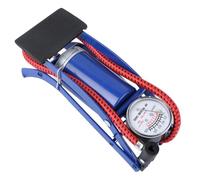Gonfleur à Pied Haute Pression pour Pneus Vélo et Voiture en Acier | Surveillance de Pression, Format Portable, Valves Multiples, pour Scooter, Moto, Garage et Camping